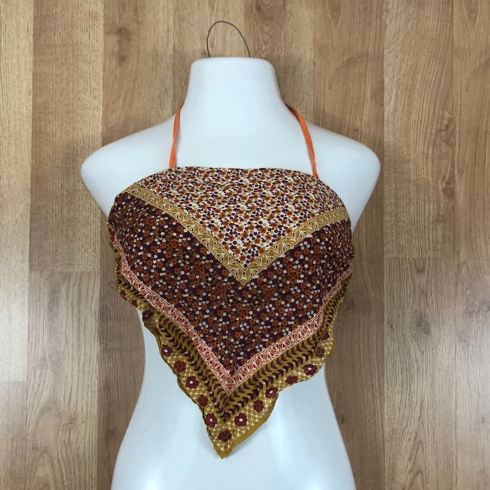Vanilla Star Boho Bandanna Tube Top/Crop Top